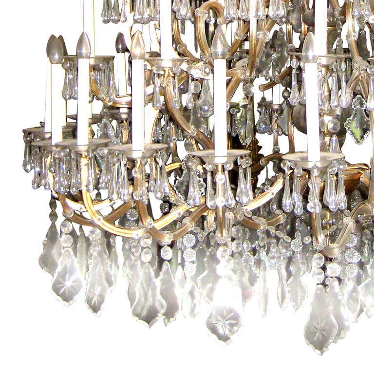 20th Century Very Big Magnificent Chandelier, Maria Theresia Style