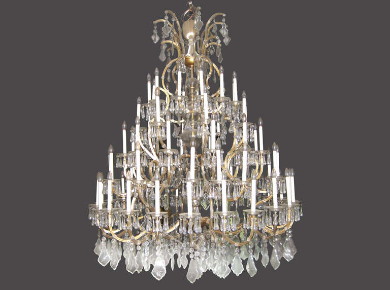 Very Big Magnificent Chandelier, Maria Theresia Style 1