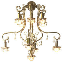 Dainty Petite Austrian 1950s Chandelier 7