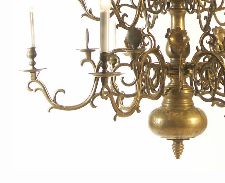 18th Century Large Polish Baroque Chandelier In Good Condition In Vienna, AT