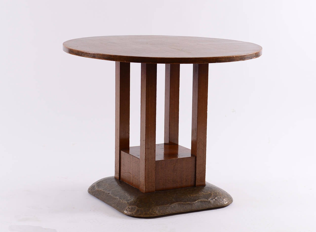 Table ronde Josef Hoffmann du sanatorium Purkersdorf