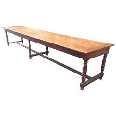 A large 19th century oak table
