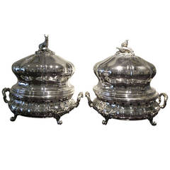 Antique Entree Dishes by Christofle