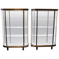 Pair of Art Deco Diplay Cabinets