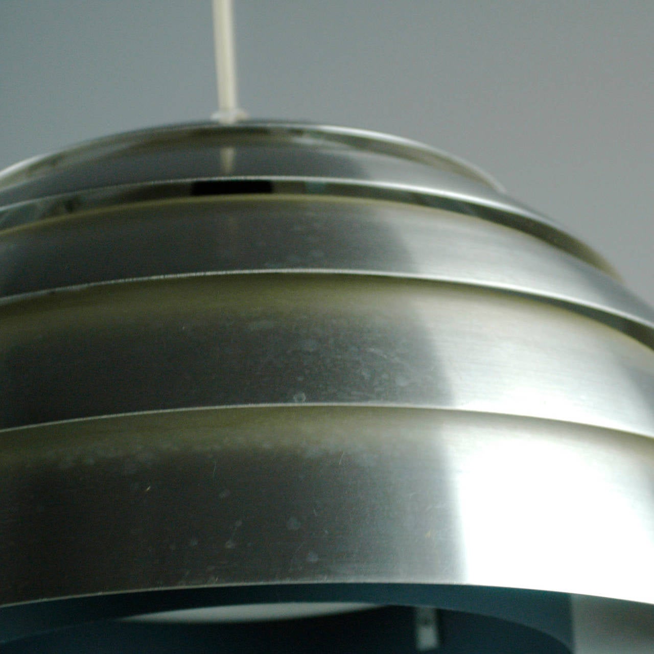 Scandinavian Modern Brushed Aluminum Ceiling Light Dome by Hans-Agne Jakobsson (Skandinavische Moderne)