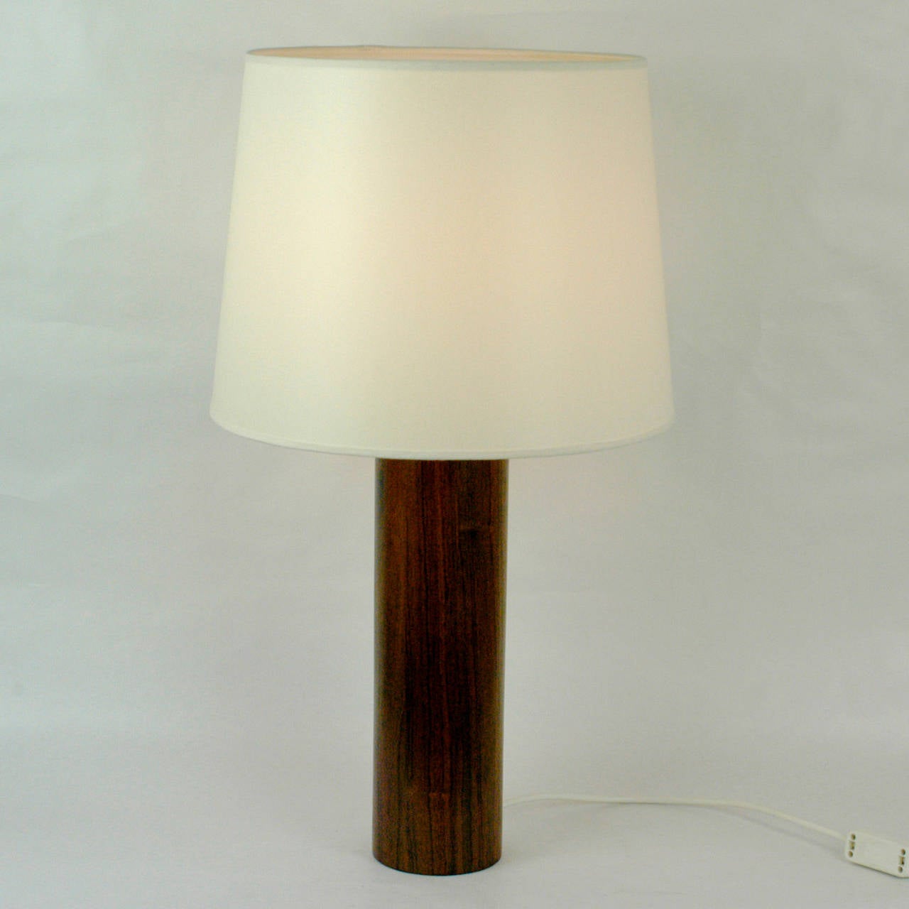 Scandinavian Modern Rosewood Table Lamp by U. and O. Kristiansson for Luxus In Good Condition In Vienna, AT