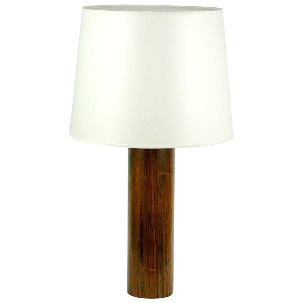 Scandinavian Modern Rosewood Table Lamp by U. and O. Kristiansson for Luxus