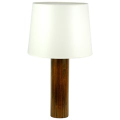 Scandinavian Modern Rosewood Table Lamp by U. and O. Kristiansson for Luxus