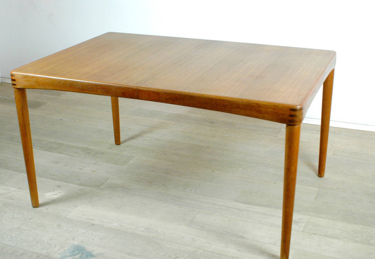 Scandinavian Modern Teak Dining Table For Up To Eight Persons Extension Can Be Hidden Under Scandinavian Modern Teak Dining Table For Up To Eight Persons Extension Can Be Hidden Under