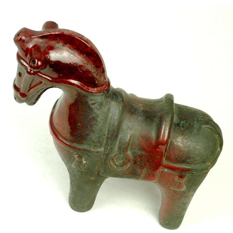 Red Aldo Londi Horse In Excellent Condition In Vienna, AT