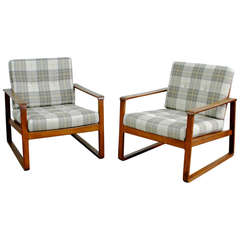 Pair of Excellent Danish Teak Easy Chairs