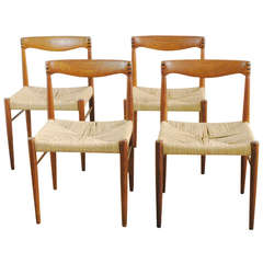Set of Four Bramin Teak Dining Chairs