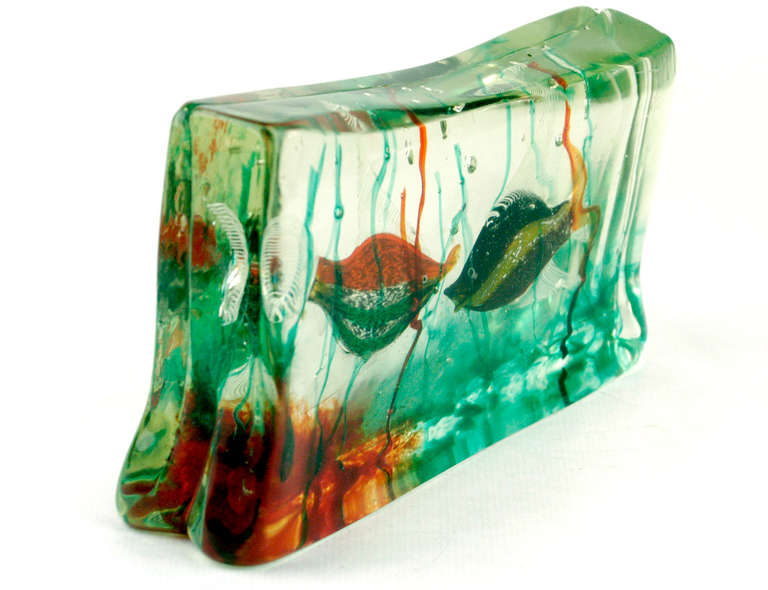 Mid-20th Century Amazing Murano Glass Aquarium by Gino Cenedese