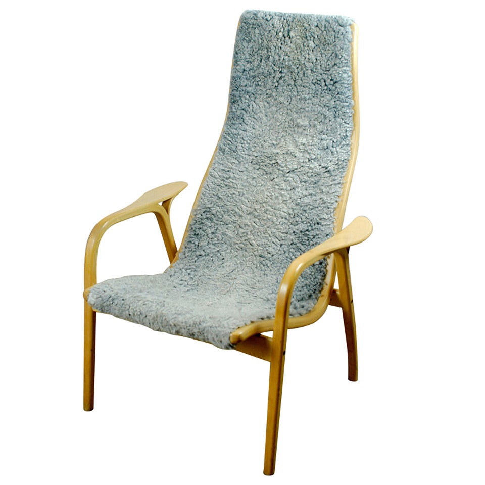 Vintage Highback "Lamino" Chair by Yngve Ekstrom