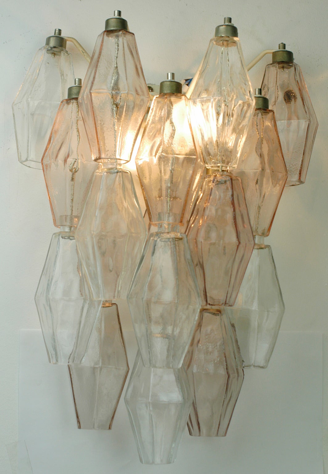 Venini Polyhedral Glas Wall Light by Carlo Scarpa