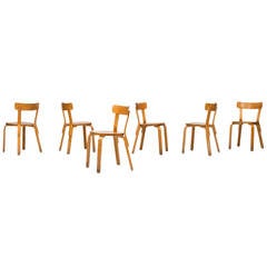 Alvar Aalto dining chairs model 69 by Artek in Finland
