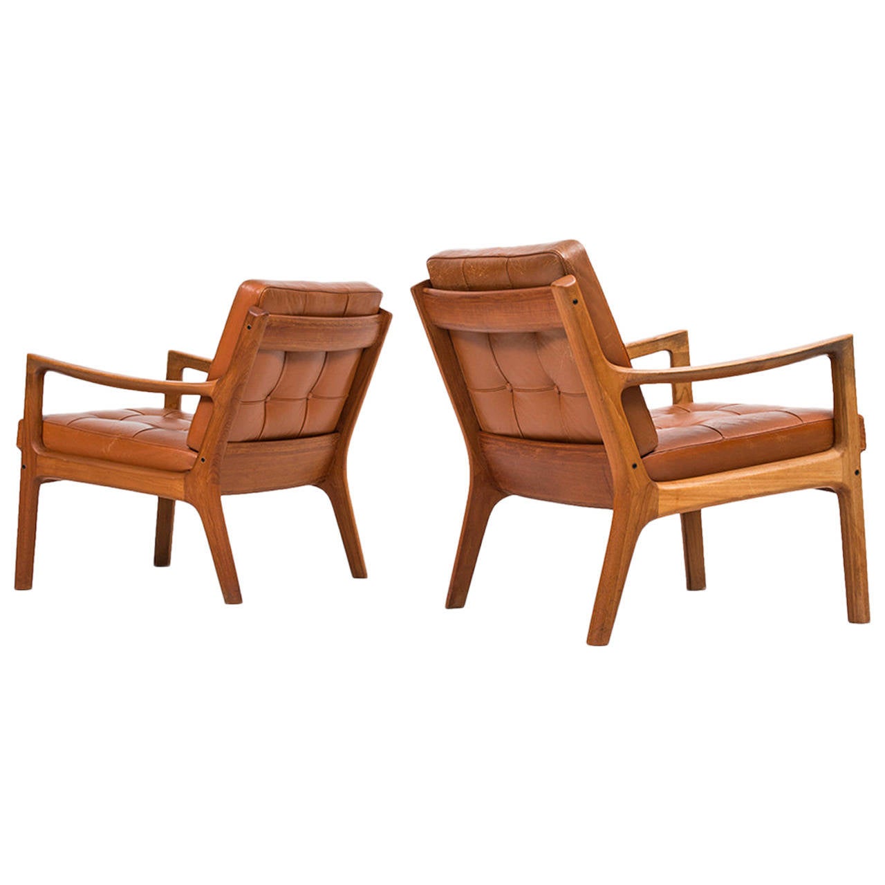 Ole Wanscher Senator Easy Chairs By France And Son In Denmark For Ole Wanscher Senator Easy Chairs By France Son In Denmark For