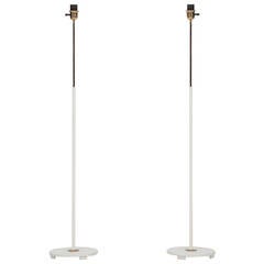 A pair of white floor lamps by ASEA in Sweden 2