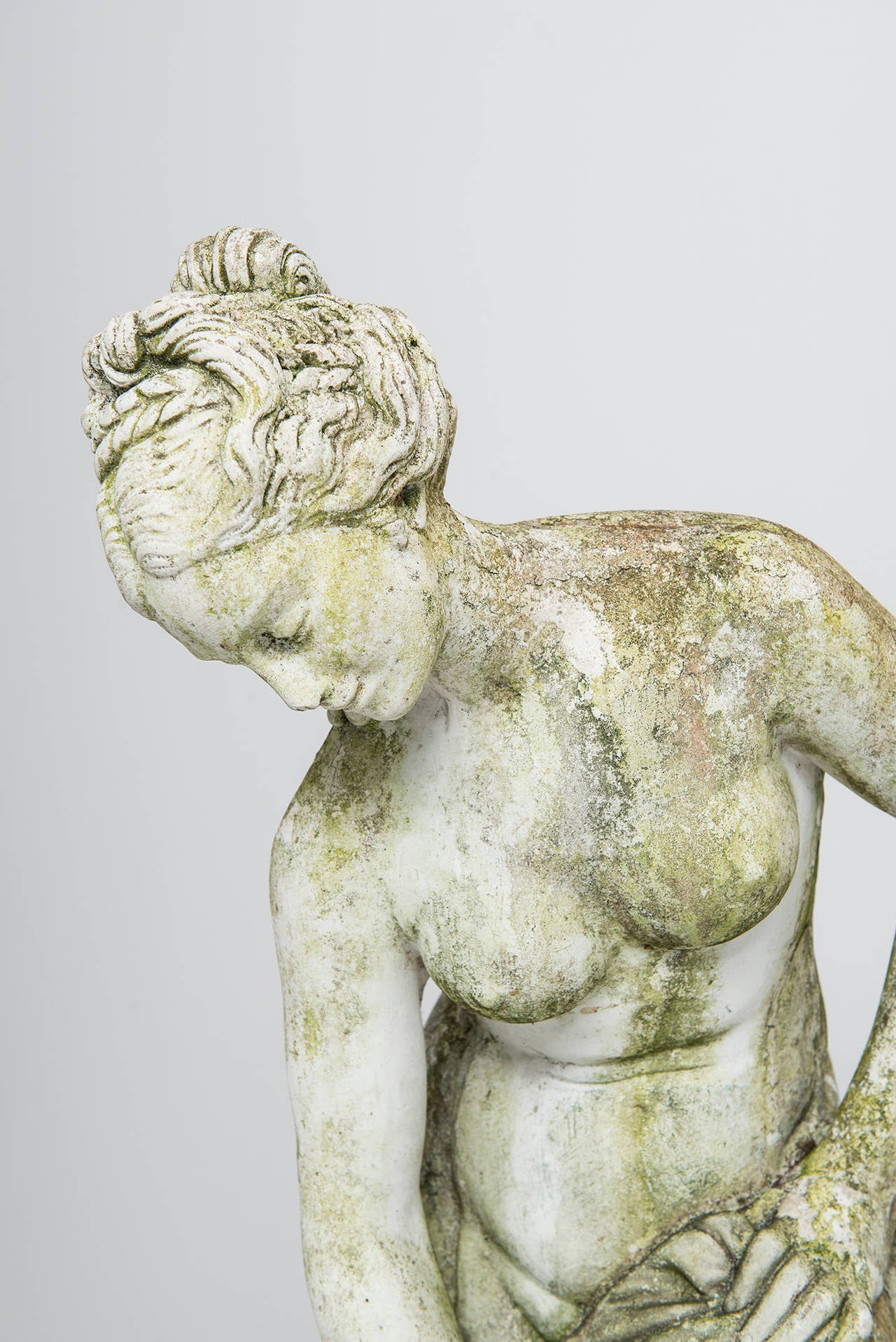 Swedish 1920's garden sculpture in shape of naked woman