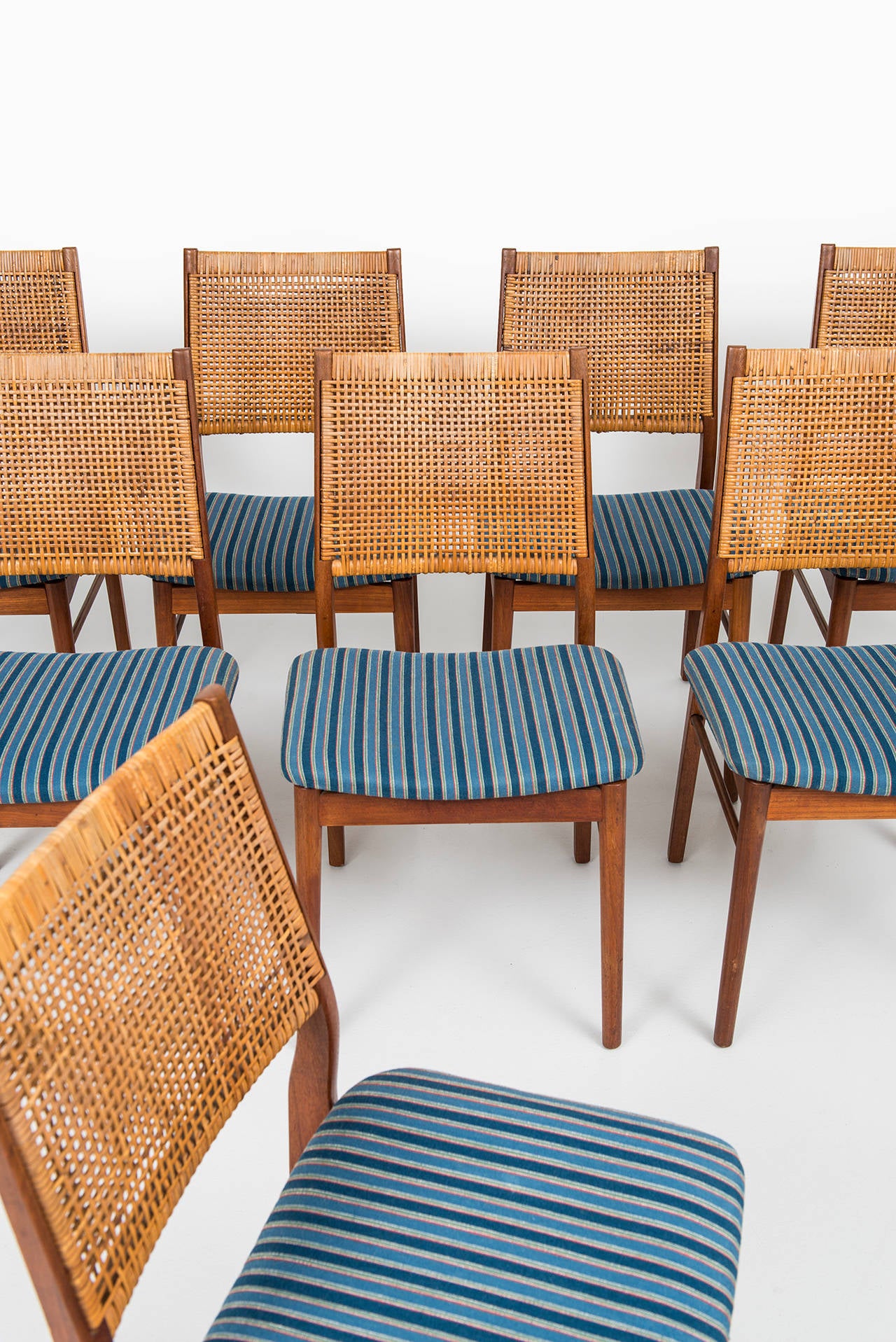 Mid-20th Century Helge Sibast dining chairs model OS 2 by Sibast in Denmark