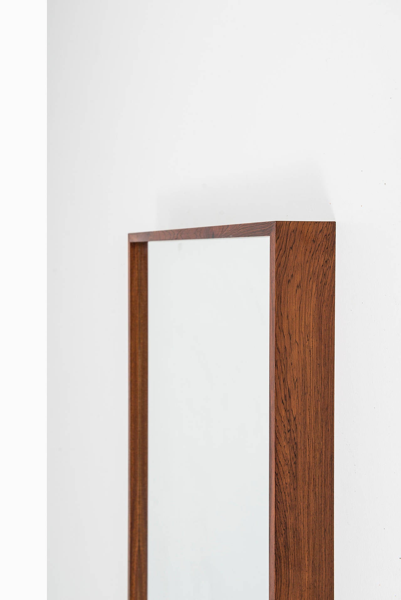 Swedish Large rosewood mirror produced in Sweden