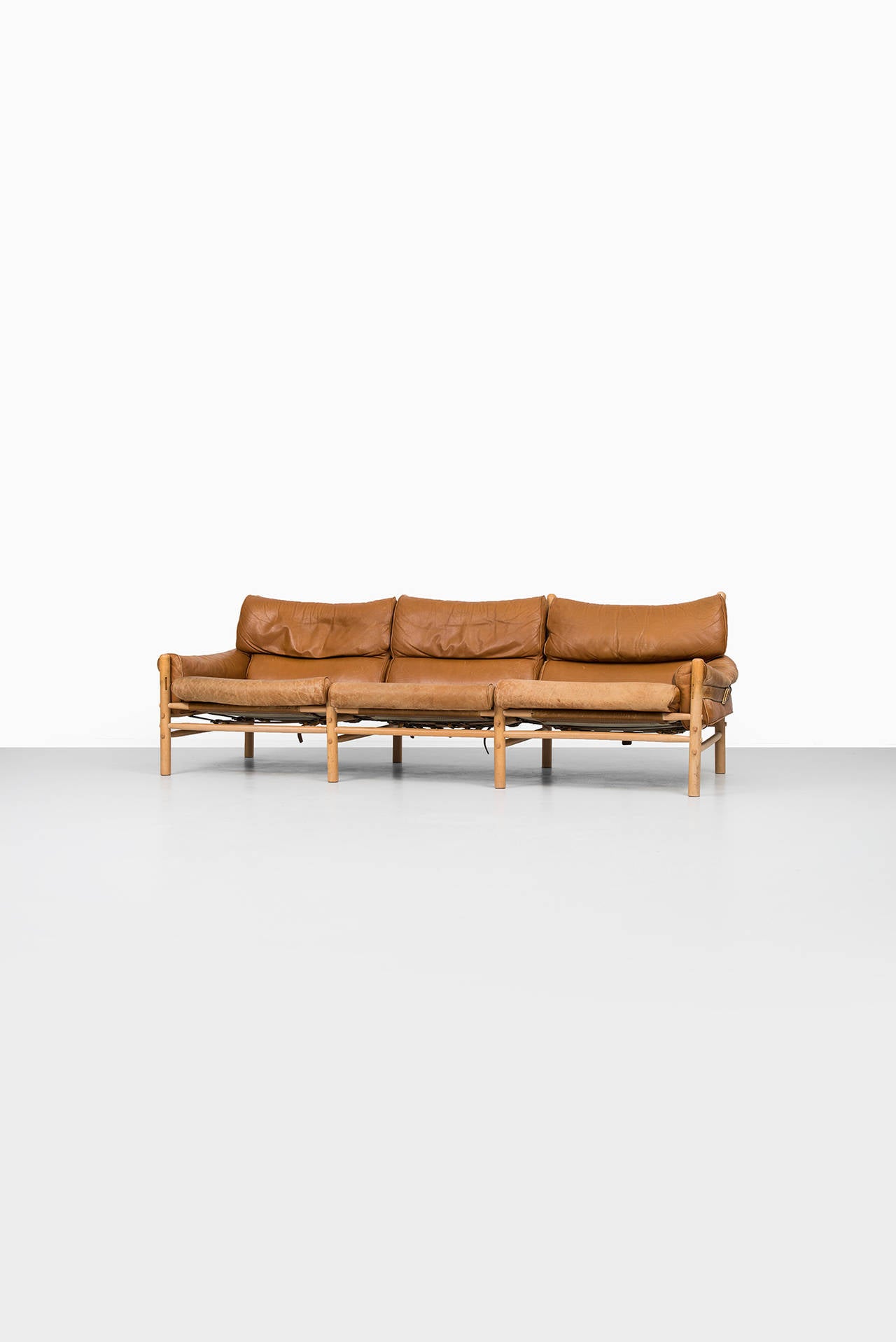 A mid century sofa model Kontiki designed by Arne Norell. Produced by Arne Norell AB in Aneby, Sweden.