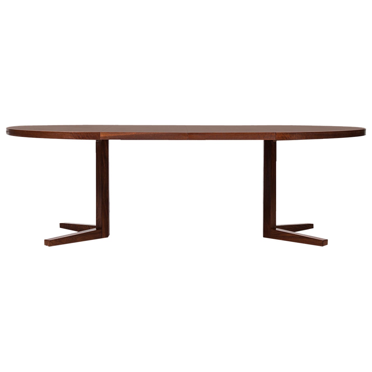 John Mortensen dining table in rosewood by Heltborg møbler in Denmark