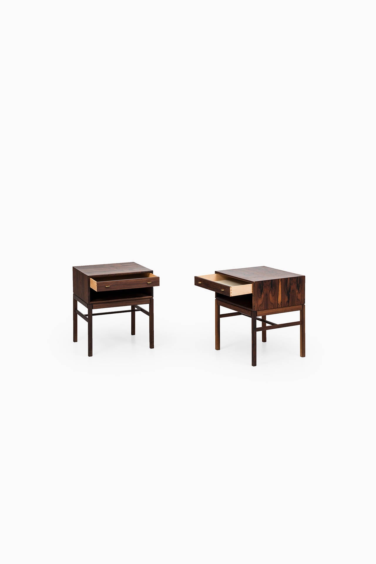 Mid-20th Century Sven Engström & Gunnar Myrstrand Bedside Tables by Tingströms in Sweden