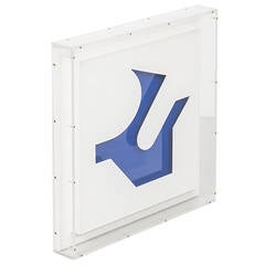 Erik Chambert Mixed Technology Art in Plexiglass Case