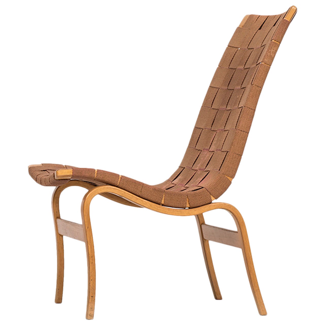 Bruno Mathsson Easy Chair, Model Eva by Karl Mathsson in Sweden