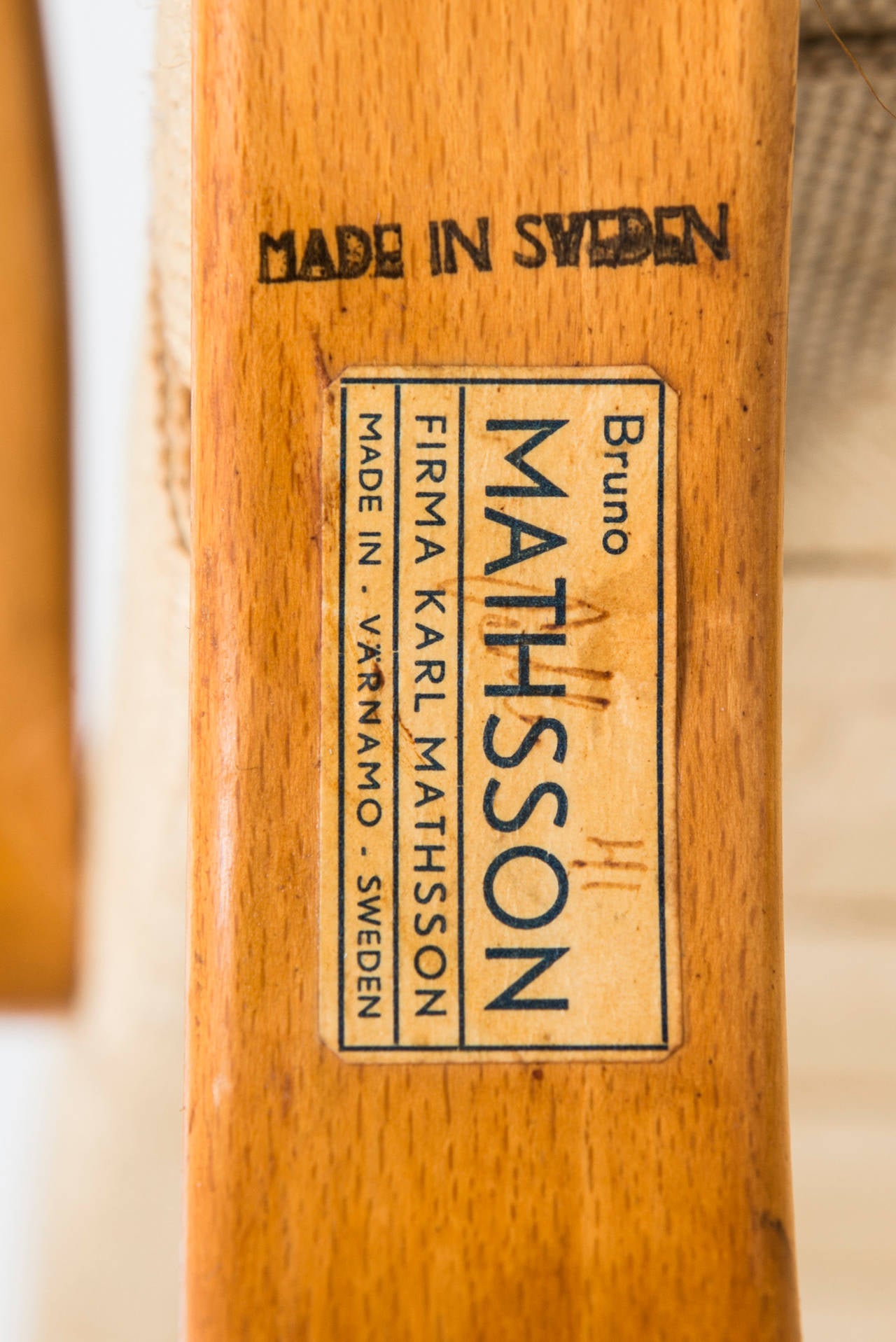 Birch Bruno Mathsson High-Back Eva Chair, Produced by Karl Mathsson in Sweden