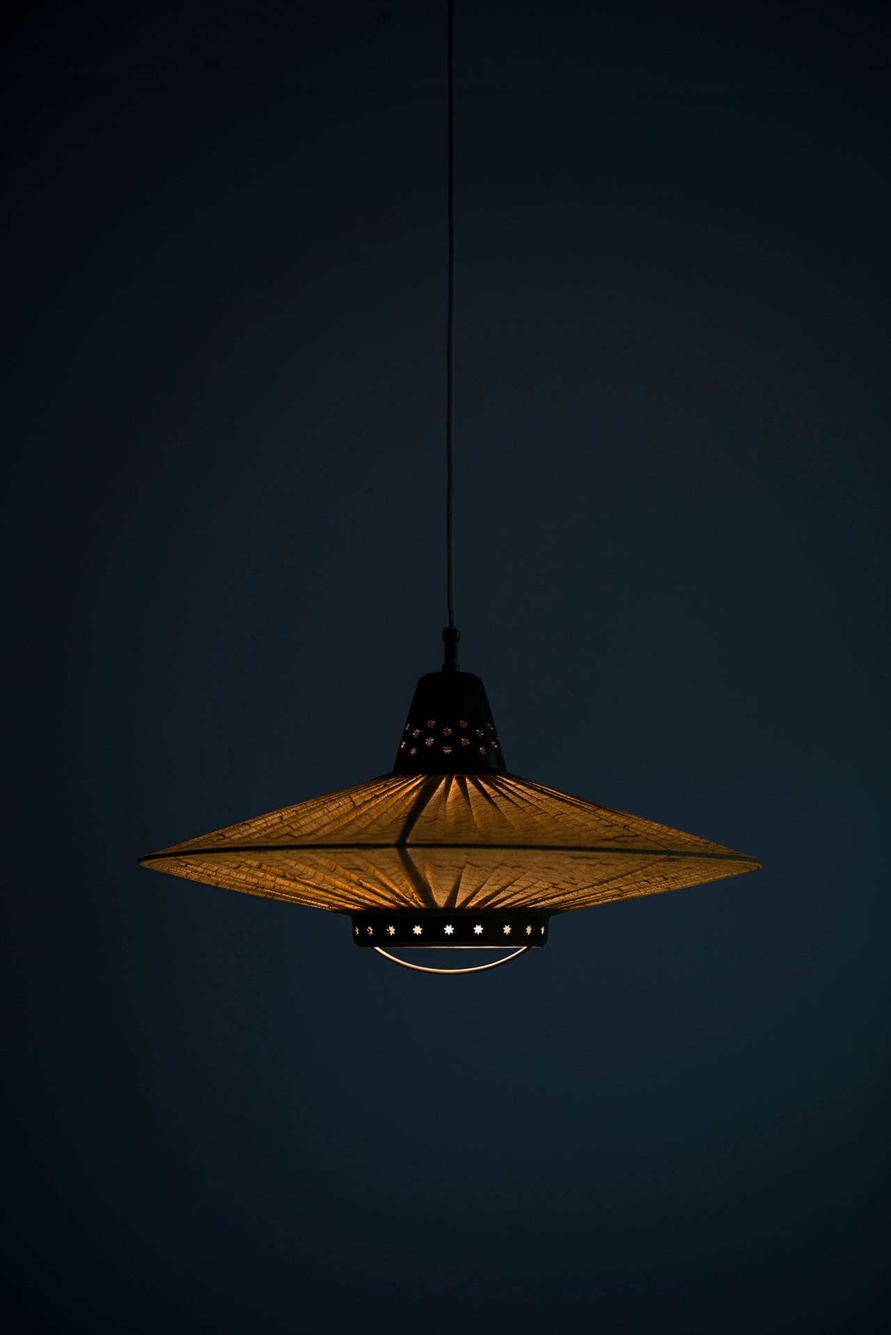 Mid-Century Modern Ceiling Lamp Attributed to Hans Bergström, Produced by Bergbom, Sweden