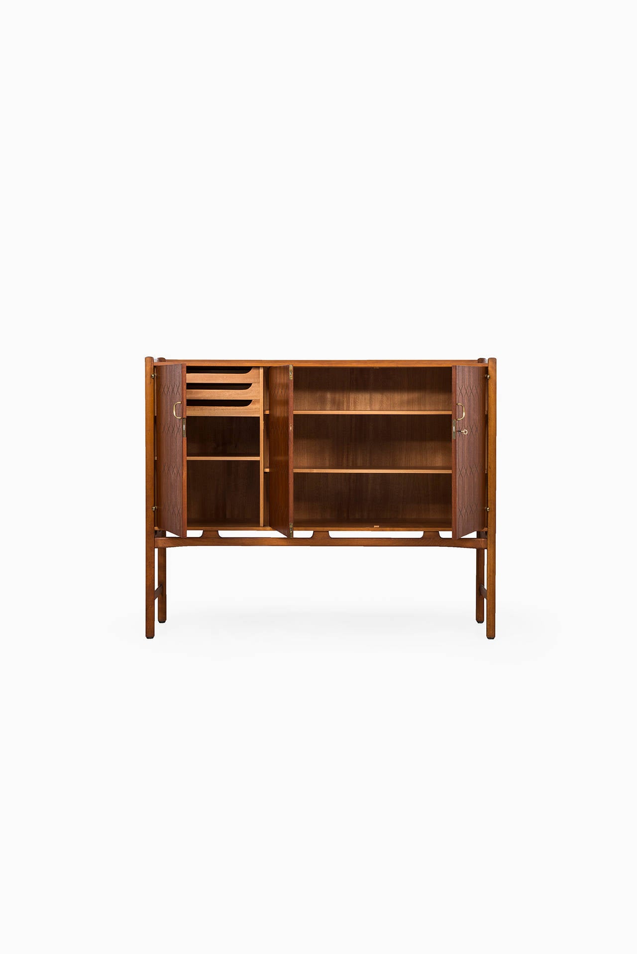 Mid-Century Modern David Rosén Cabinet in Teak Produced by Nordiska Kompaniet in Sweden