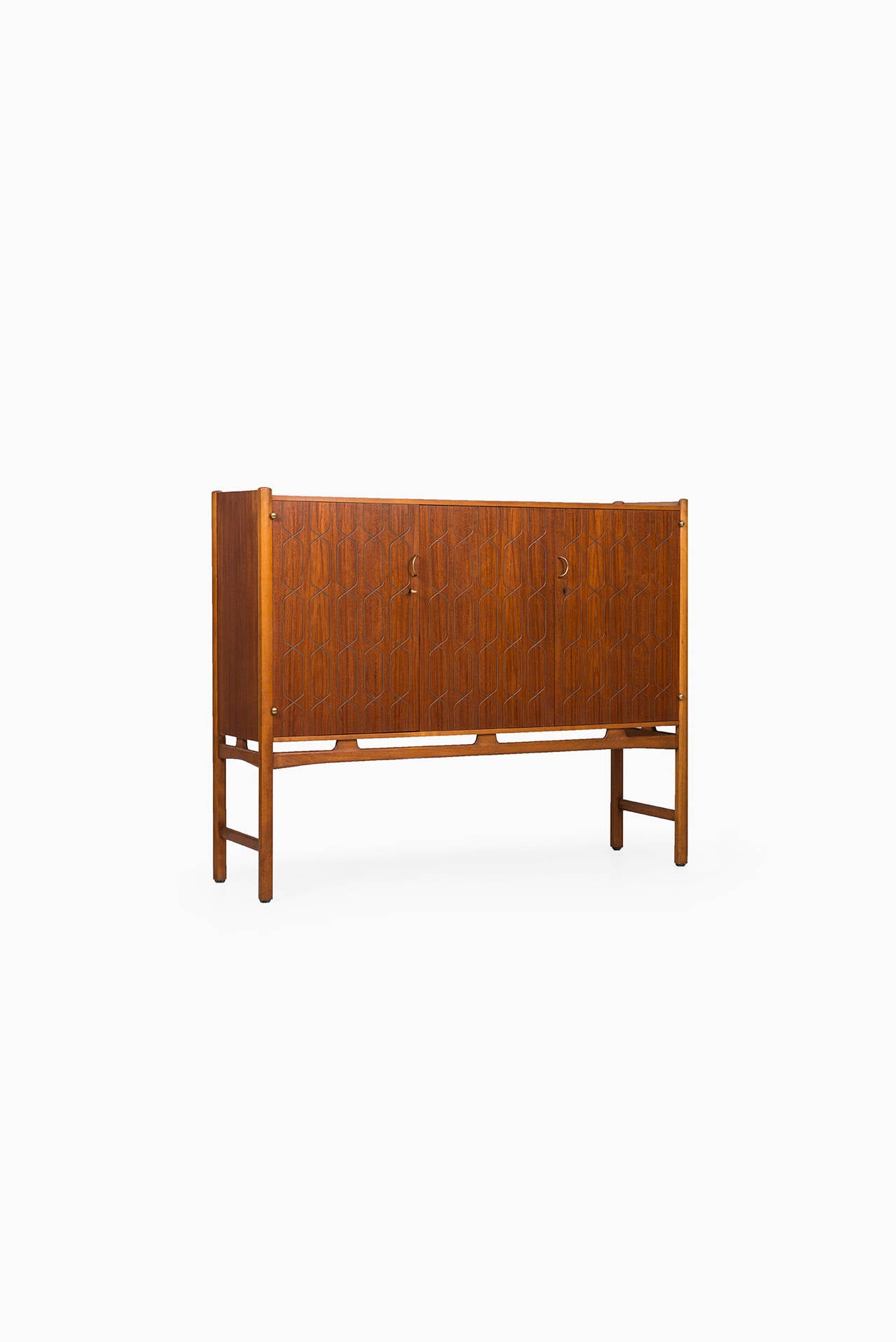 Mid-20th Century David Rosén Cabinet in Teak Produced by Nordiska Kompaniet in Sweden