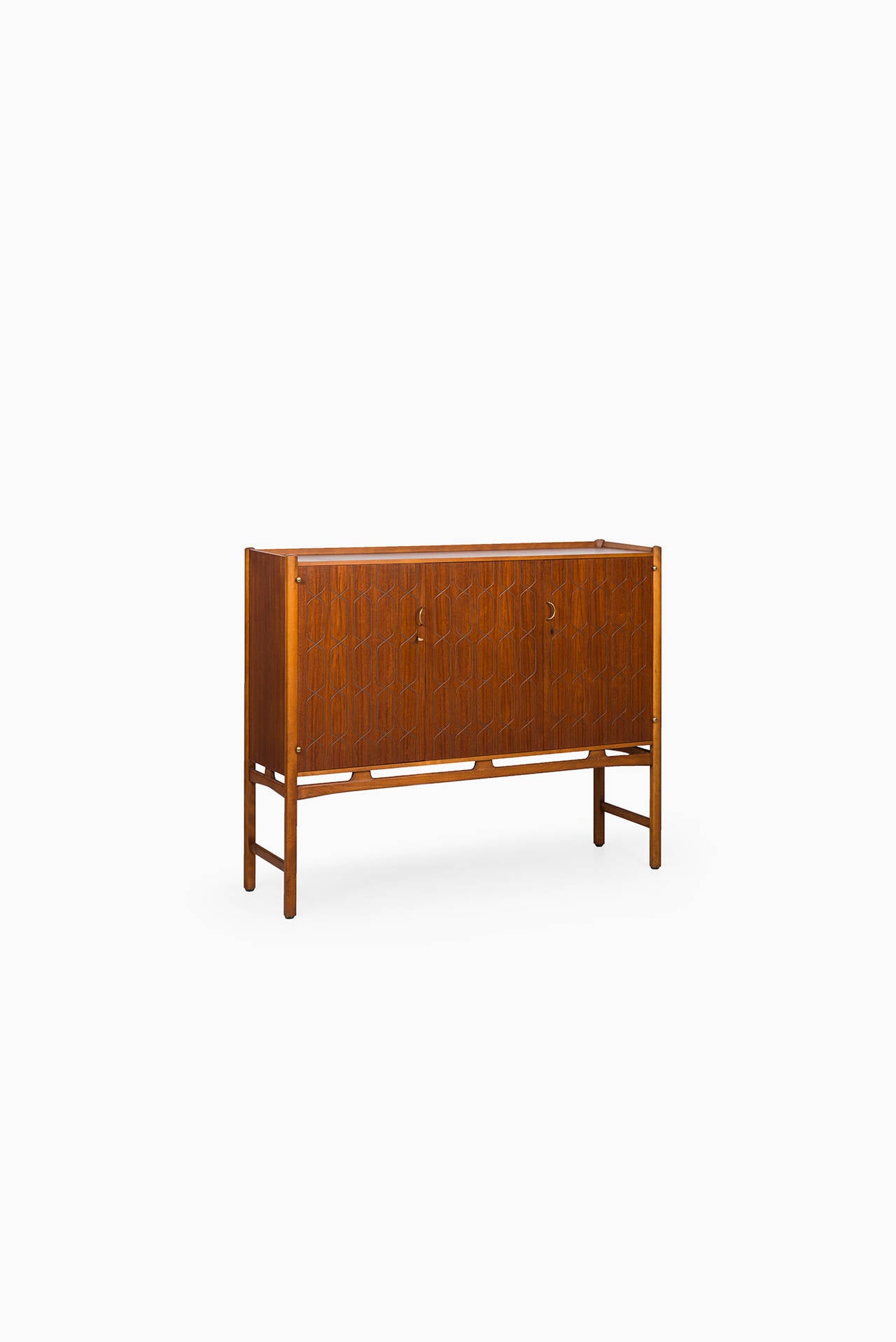David Rosén Cabinet in Teak Produced by Nordiska Kompaniet in Sweden 1