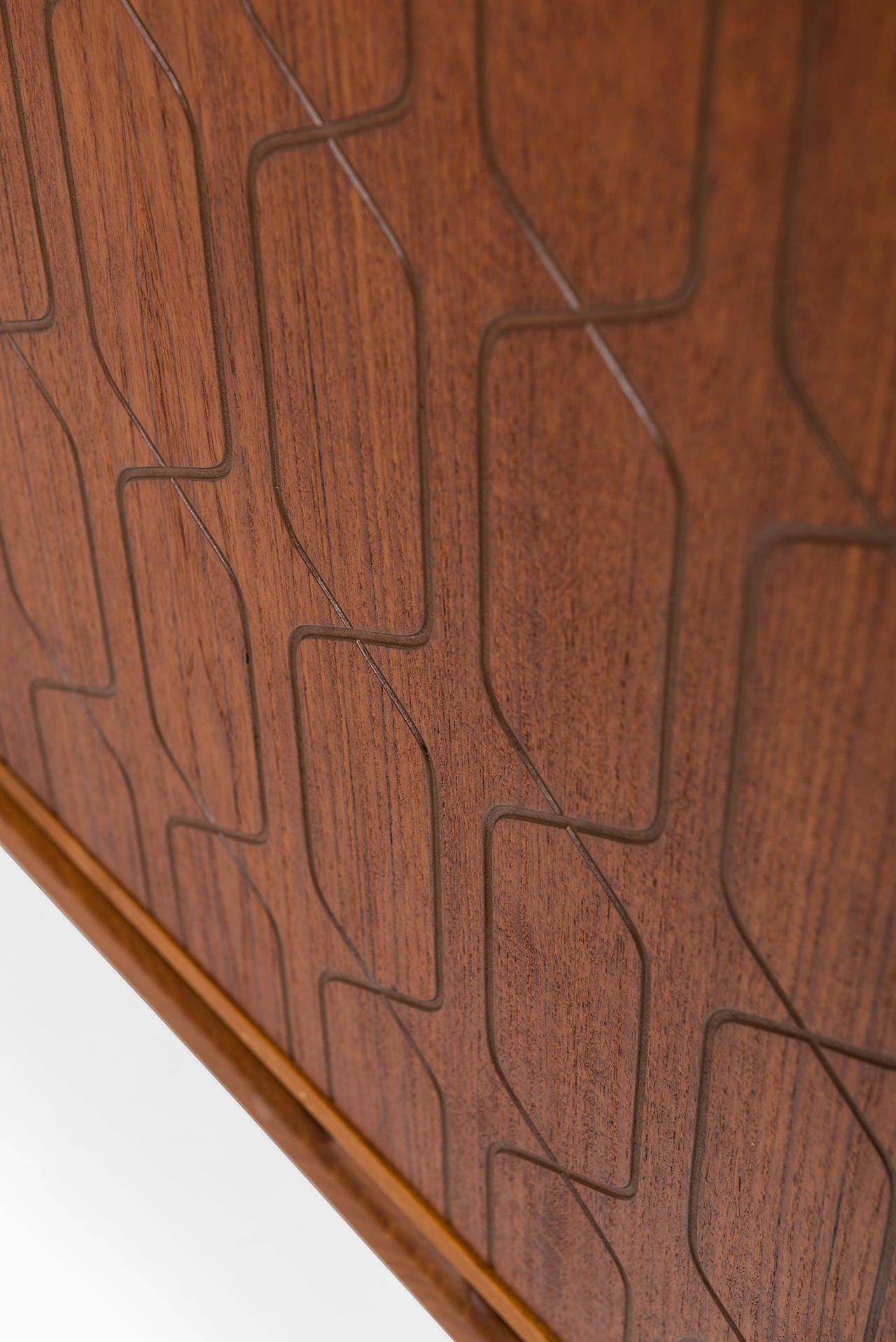 David Rosén Cabinet in Teak Produced by Nordiska Kompaniet in Sweden 2