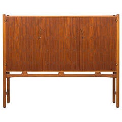 David Rosén Cabinet in Teak Produced by Nordiska Kompaniet in Sweden 3
