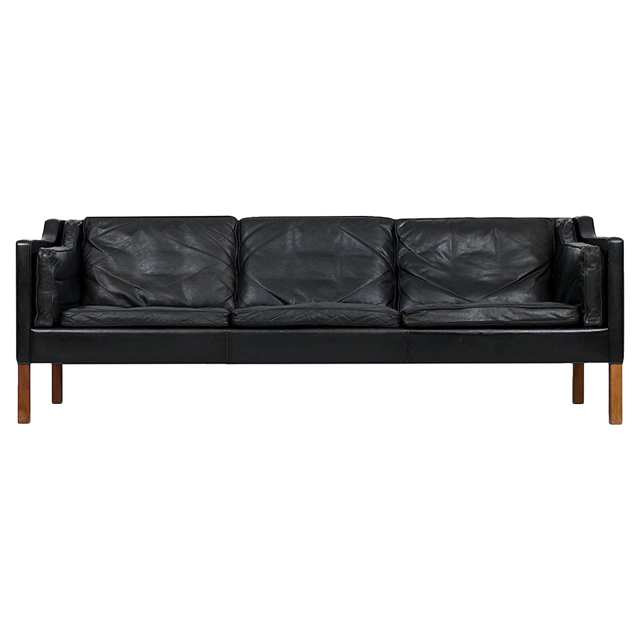 Børge Mogensen 2213 Leather Sofa by Fredericia Stolefabrik in Denmark
