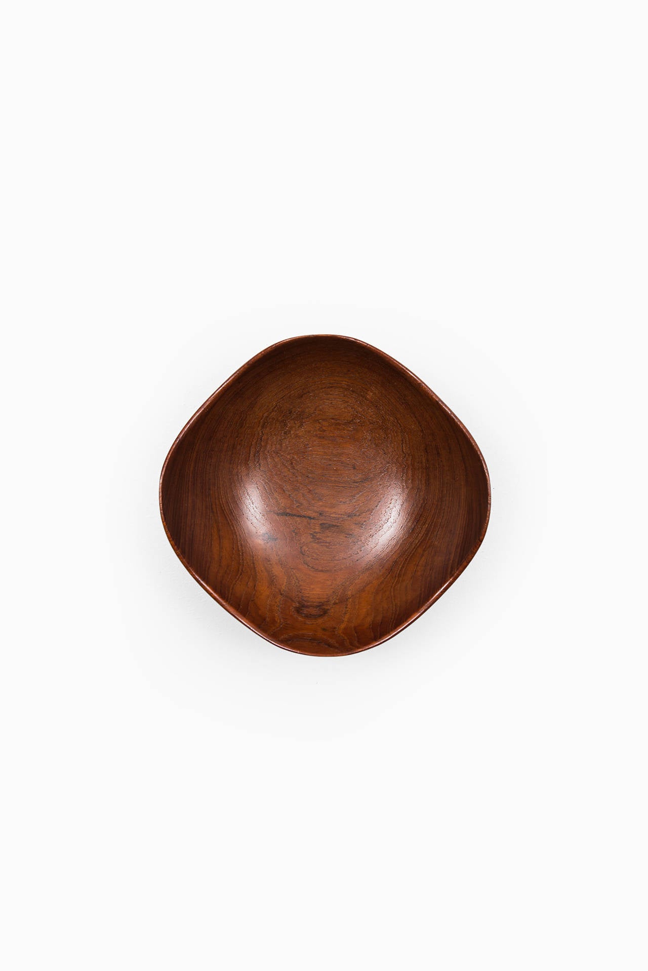 Sculptural teak bowl by Hornback in Denmark.