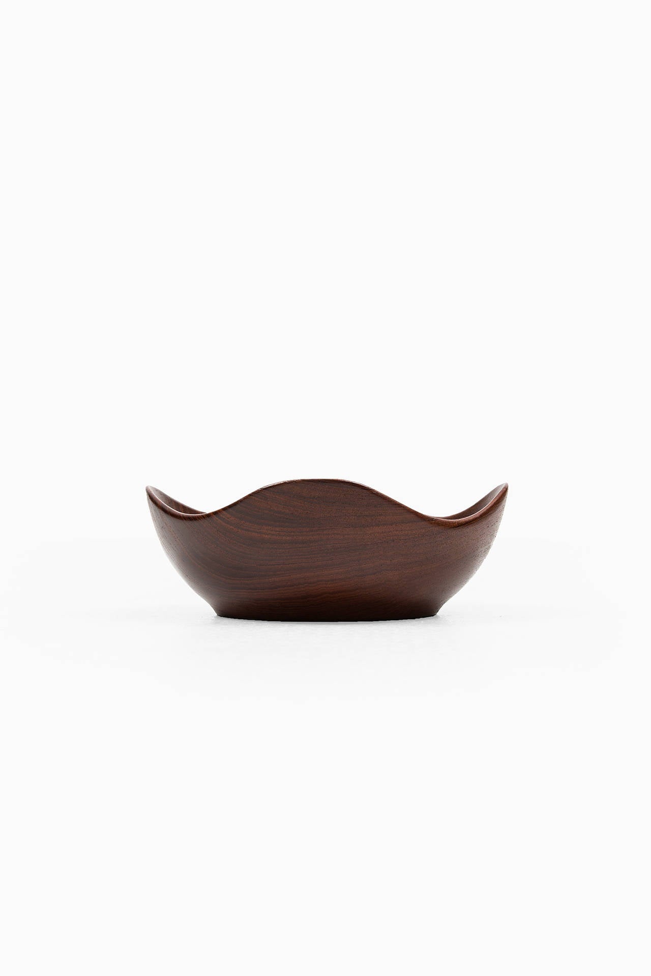 Sculptural Teak Bowl by Hornback in Denmark In Excellent Condition In Limhamn, Skåne län