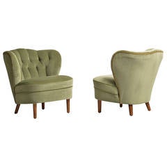 1940s Easy Chairs in the Manner of Otto Schultz