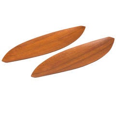 Shigemichi Aomine Trays in Teak by N.C.C. in Japan 8
