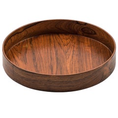Round Rosewood Tray