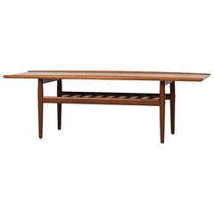 Grete Jalk Coffee Table in Teak by Glostrup Møbelfabrik in Denmark 8