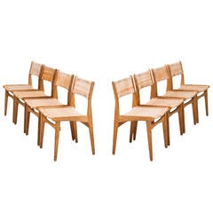 Poul Volther Dining Chairs Model 260 by Frem Rojle in Denmark