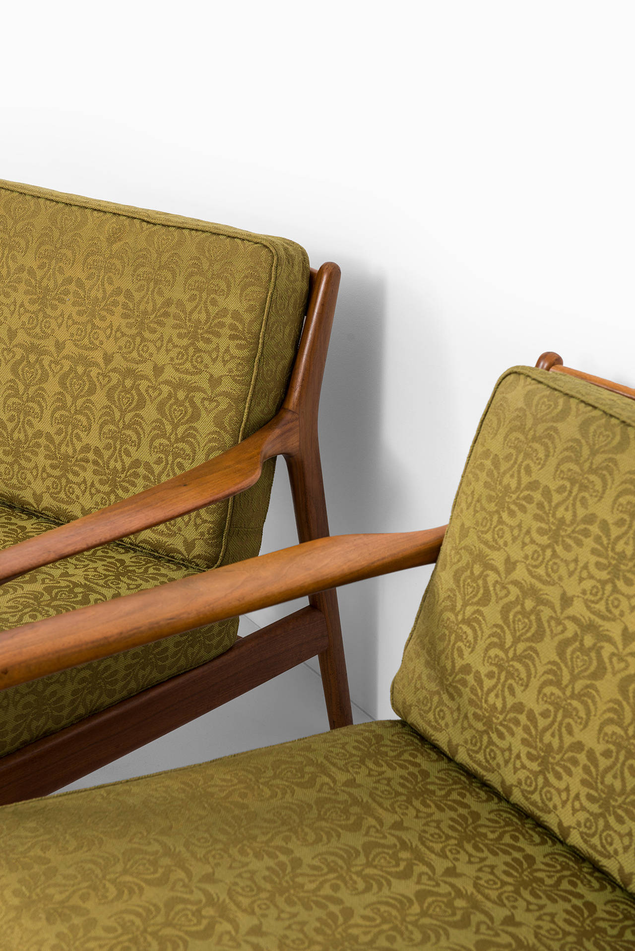 Teak Folke Ohlsson Easy Chairs, Model USA-75, by Dux in Sweden