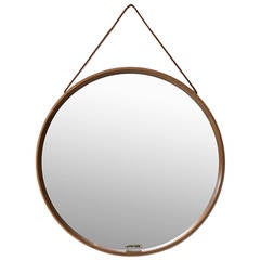 Uno 
Östen Kristiansson Round mirror in Oak by Luxus in Vittsjö, Sweden