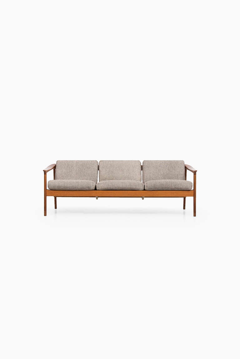 Folke Ohlsson sofa model Colorado produced by Bodafors in Sweden. Matching pair of easy chairs is also available.