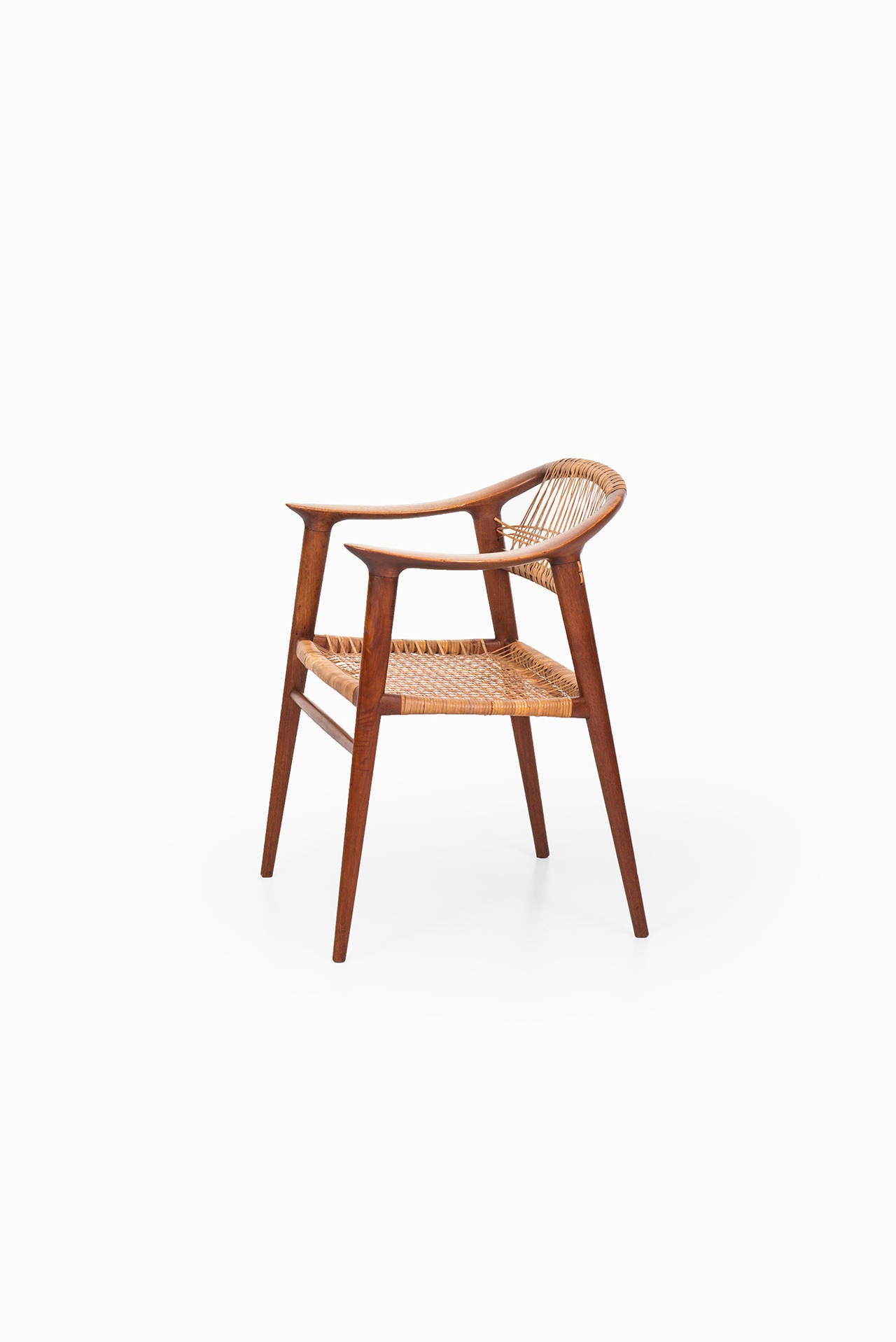 Rare armchair model Bambi designed by Rolf Rastad & Adolf Relling. Produced by Gustav Bahus & Eft in Norway.