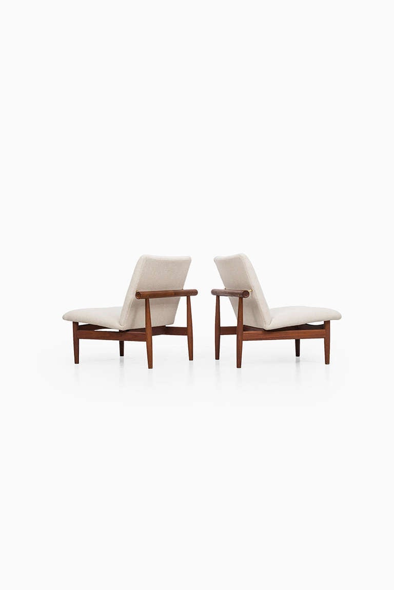 Finn Juhl Easy Chairs, Model FD-137 / Japan, Produced by France & Son, Denmark In Excellent Condition In Limhamn, Skåne län